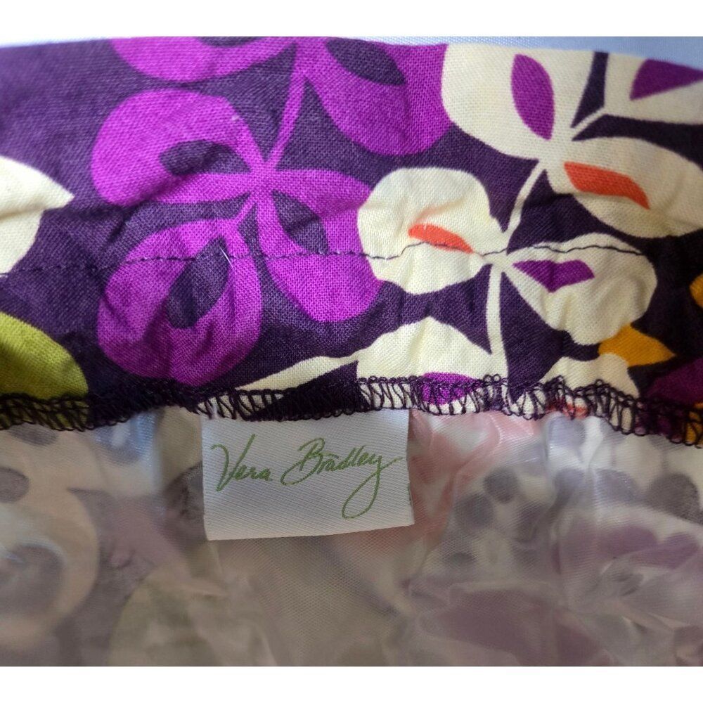 Floral Drawstring Bag With Waterproof Lining cosmetic bag curler bag accessories - Picture 5 of 7